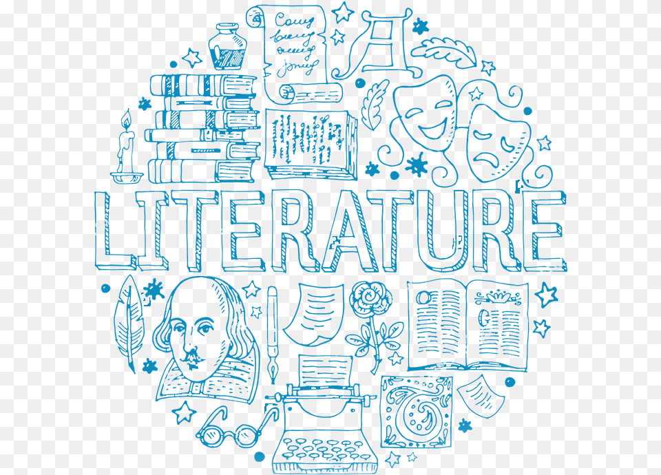 Transparent Hand Drawn Line 21st Century Literature Drawing, Pattern, Face, Head, Person Png Image