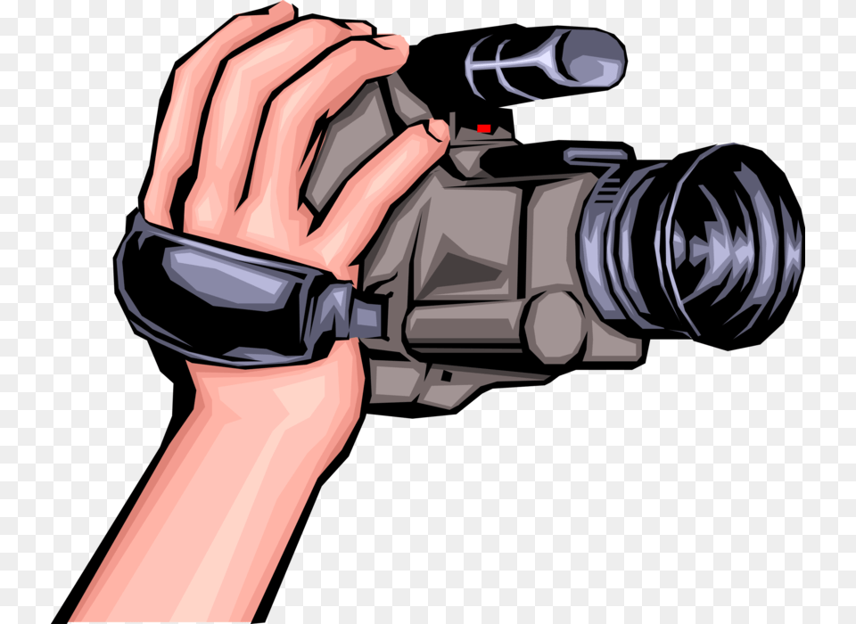 Transparent Hand Holding Gun Hand Holding Video Camera, Electronics, Photography, Video Camera, Adult Free Png Download