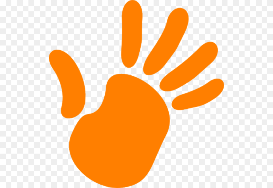 Transparent Hand Print High Five Clipart, Clothing, Glove, Carrot, Food Png
