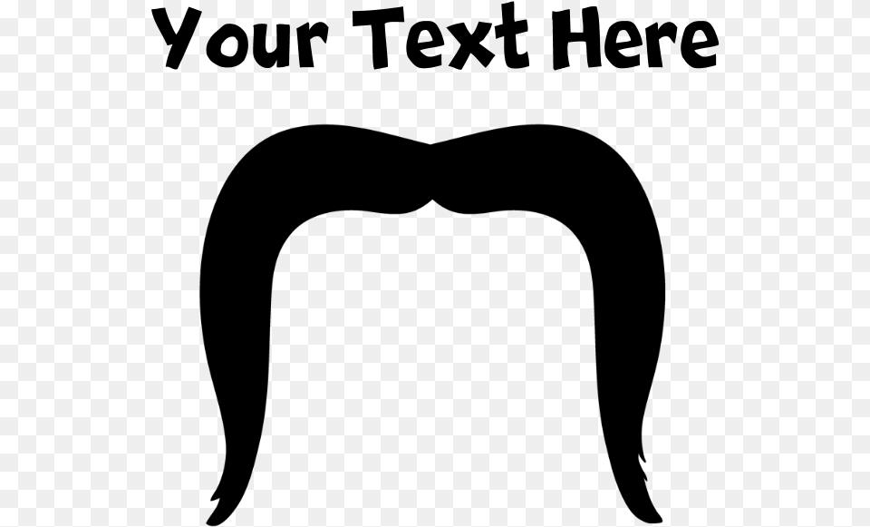 Transparent Handlebar Mustache Handlebar Mustache Clipart, Gray Free Png Download