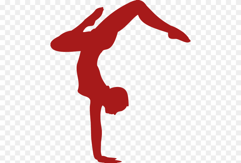 Handstand Clipart Acro Dance Clip Art, Logo, Maroon, Symbol, First Aid Free Transparent Png
