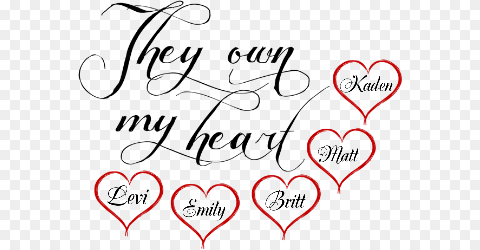 Transparent Handwritten Heart Heart Free Png