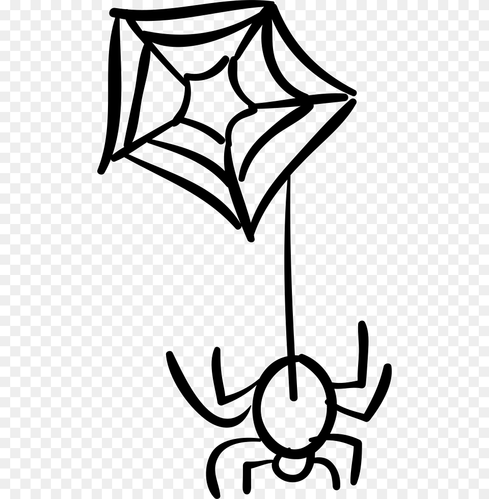 Transparent Hanging Spider, Stencil, Smoke Pipe Png Image