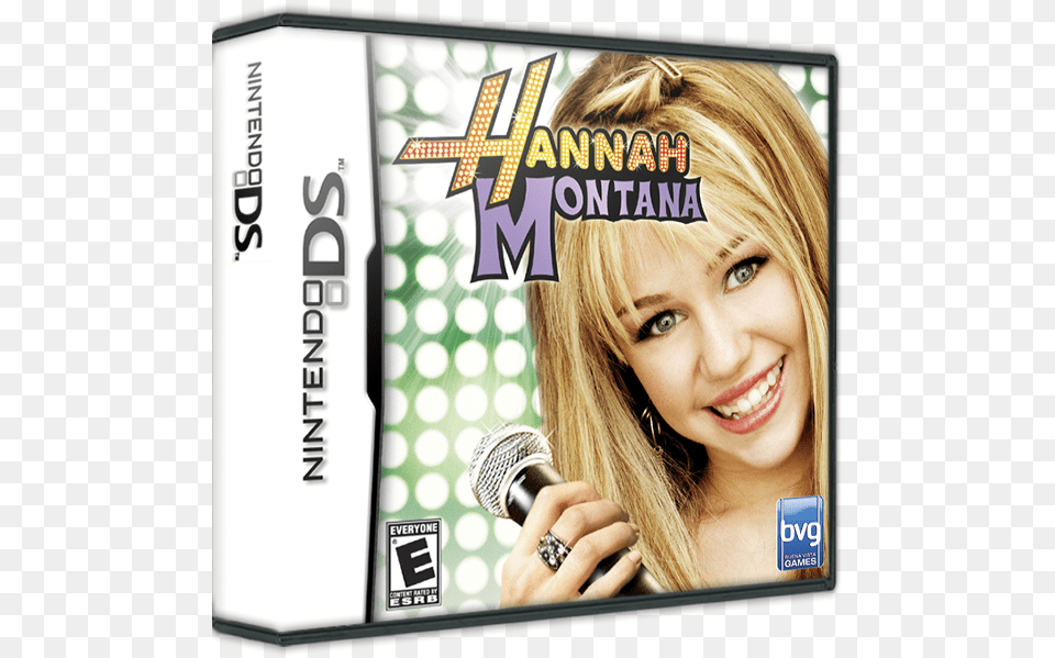 Transparent Hannah Montana Logo Nintendo Ds Hannah Montana, Advertisement, Electrical Device, Microphone, Adult Free Png Download