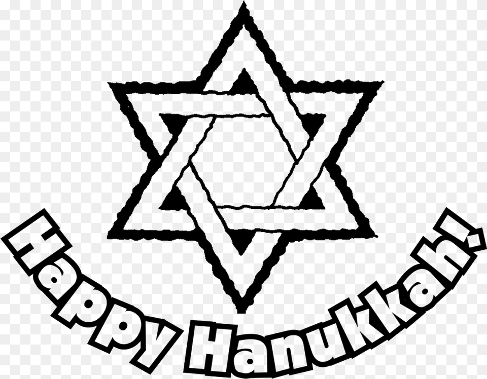 Hanukkah Border Clipart Happy Hanukkah Images Black And White, Star Symbol, Symbol, Logo Free Transparent Png