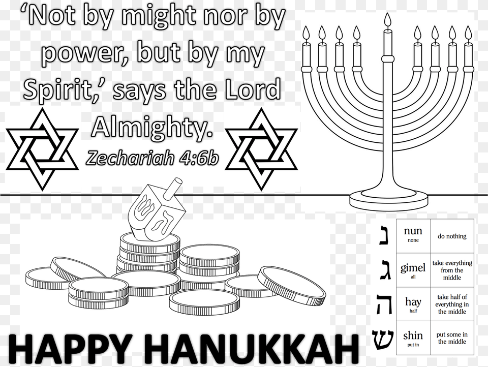Transparent Hanukkah Illustration, Festival, Hanukkah Menorah, Symbol Free Png