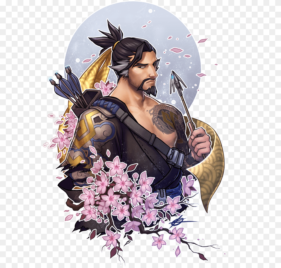 Hanzo Face Hanzo Ow Fanart, Adult, Person, Woman, Female Free Transparent Png
