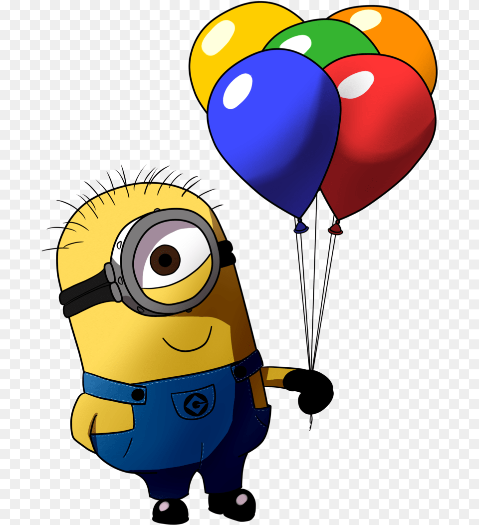 Transparent Happy Birthday Balloon Minion Birthday, Aircraft, Transportation, Vehicle Free Png Download