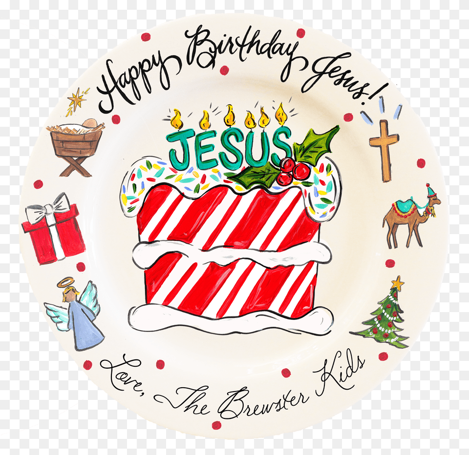 Transparent Happy Birthday Jesus Clipart Happy Birthday Jesus, Birthday Cake, Cake, Cream, Dessert Png