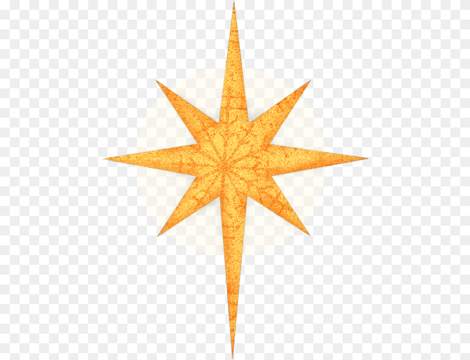 Transparent Happy Birthday Jesus Clipart Star Of Bethlehem Silhouette, Leaf, Plant, Cross, Symbol Png Image