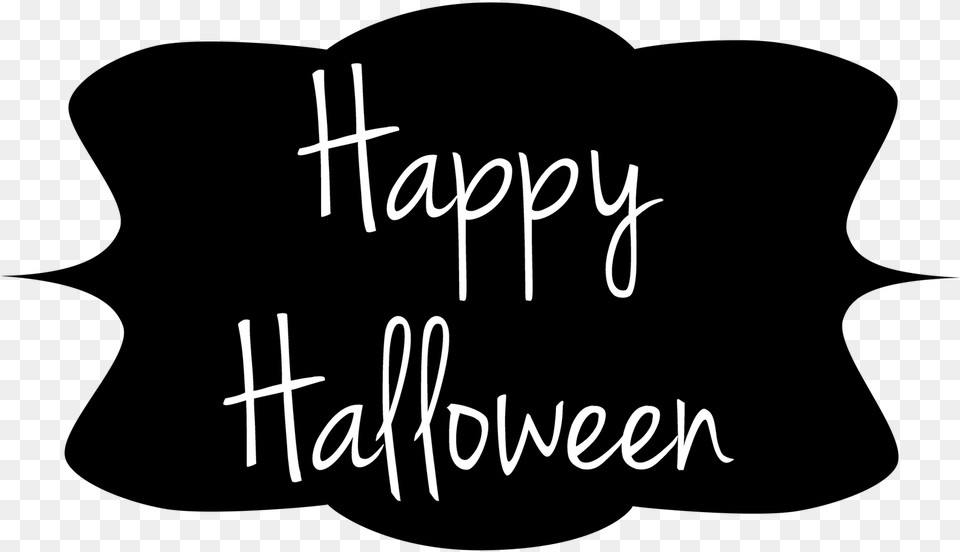 Transparent Happy Halloween Calligraphy, Text, Handwriting Free Png