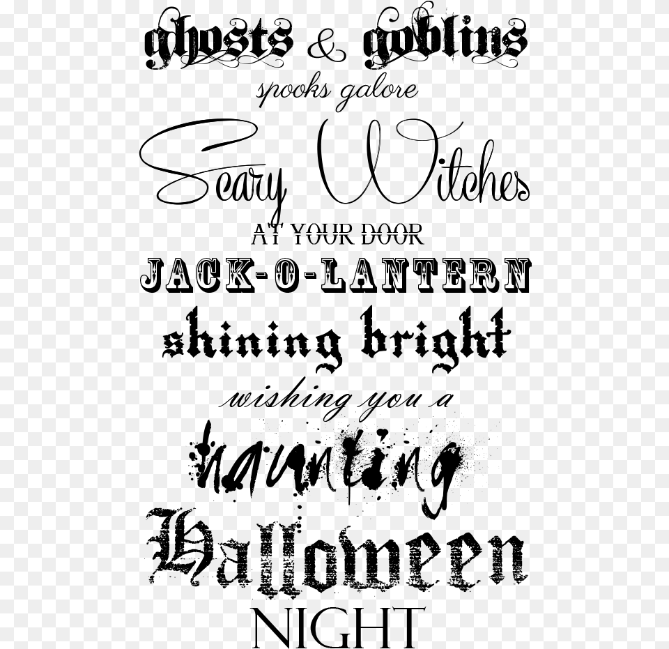 Happy Halloween Text Balu Name, Gray Free Transparent Png