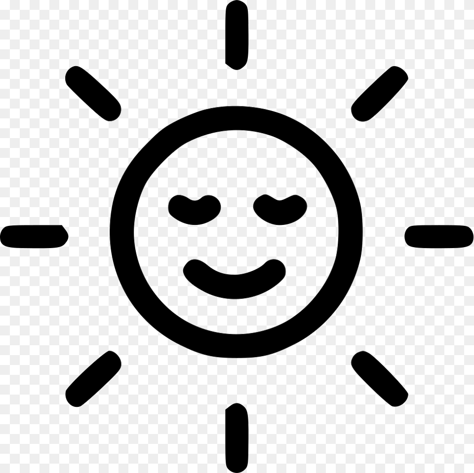 Transparent Happy Sun Clipart Luminosity Icon, Stencil, Face, Head, Person Png