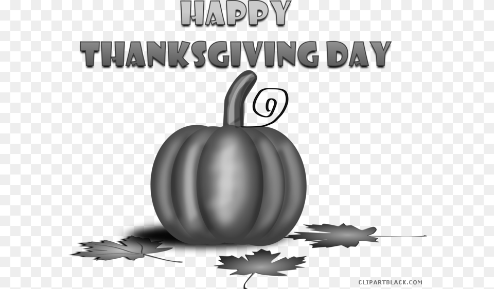 Happy Thanksgiving Clipart Pumpkin, Vegetable, Produce, Plant, Food Free Transparent Png