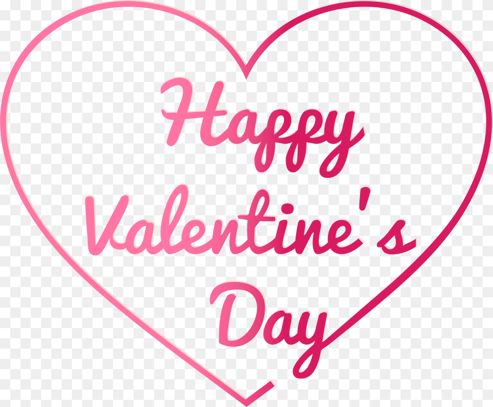 Transparent Happy Valentine39s Day Heart, Text Png Image