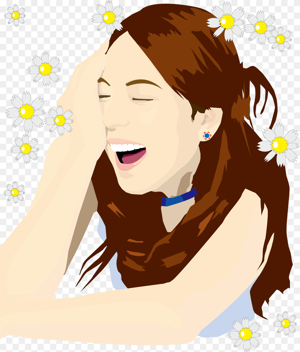 Transparent Happy Woman Happy Face Cartoon Girl, Accessories, Portrait, Photography, Person Png Image
