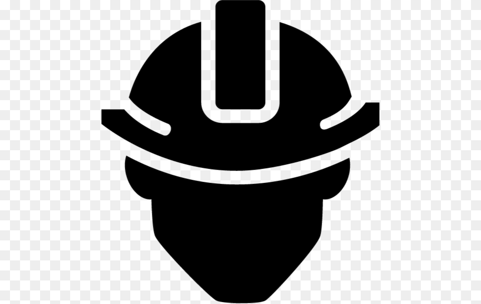 Transparent Hard Hat Clipart Black And White, Gray Free Png