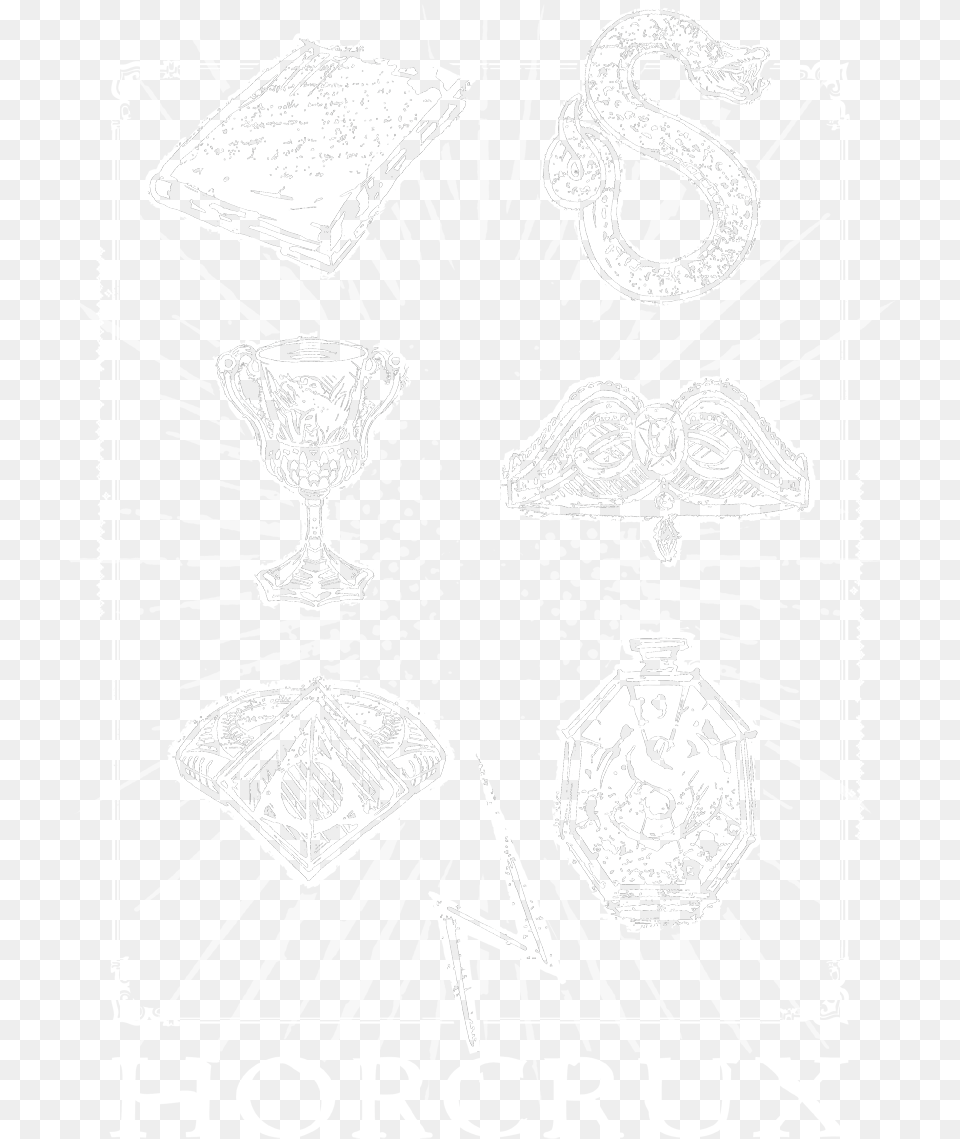 Transparent Harry Potter Symbols Sketch, Advertisement, Poster Png