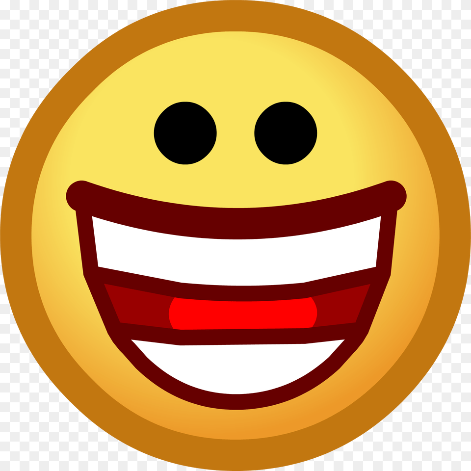 Hd Laughing Face Club Penguin Emojis, Badge, Logo, Symbol, Gold Free Transparent Png