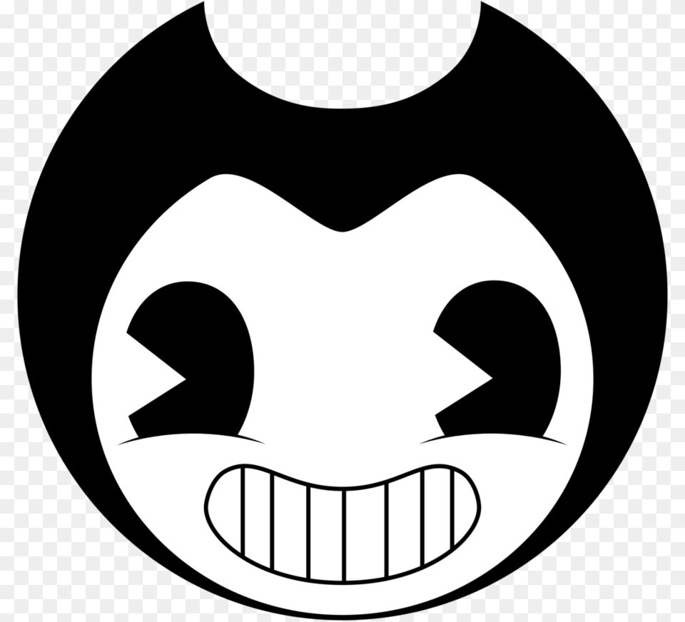 Head Bendy And The Ink Machine Head, Logo, Stencil, Symbol Free Transparent Png