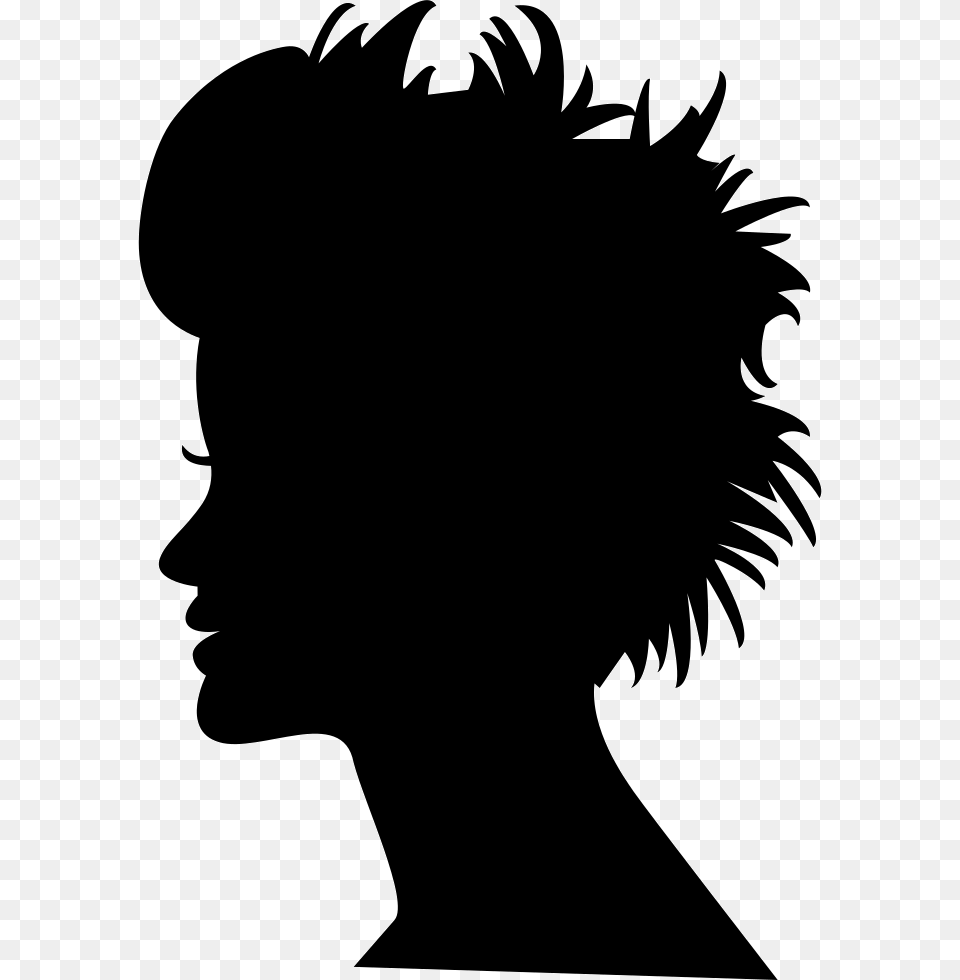 Transparent Head Silhouette Vector, Stencil, Adult, Female, Person Png Image