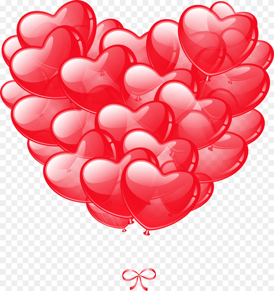 Transparent Heart Balloons Valentines Clip Bunch, Adult, Smile, Portrait, Photography Png Image