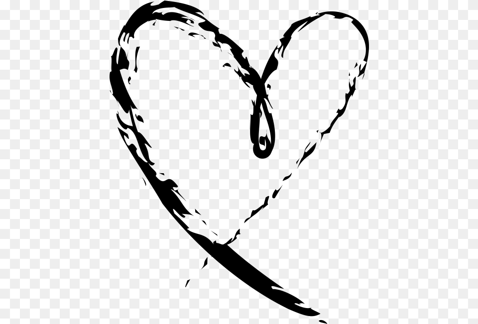 Transparent Heart Doodle Doodle White Heart Transparent, Gray Png