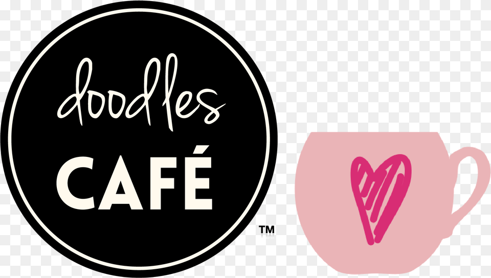 Transparent Heart Doodle Doodles Cafe, Pottery, Cup, Beverage, Coffee Free Png