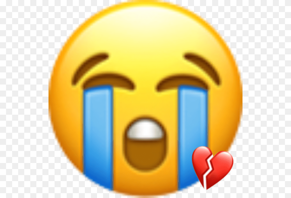 Transparent Heart Emoticon Crying Emoji Ios, Balloon, Logo, Mailbox Free Png Download