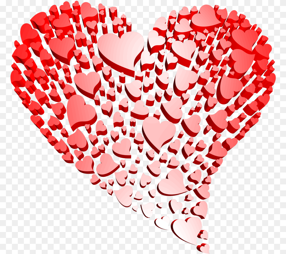 Transparent Heart Of Hearts Clipart Love With Transparent Background, Flower, Petal, Plant Free Png