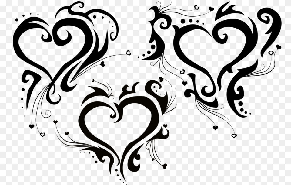 Transparent Heart Tattoo, Art, Floral Design, Graphics, Pattern Free Png Download