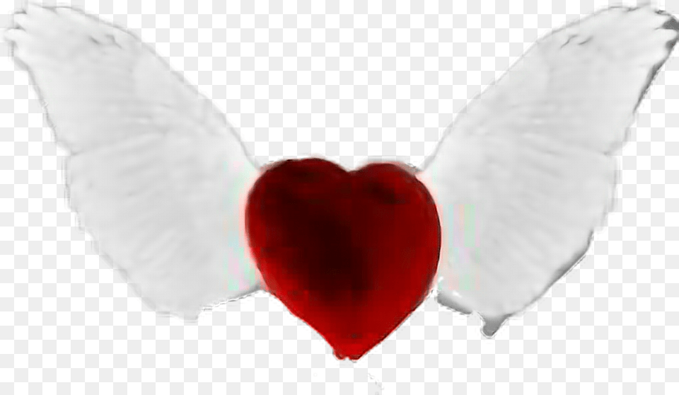 Transparent Heart With Wings Clipart Angel Heart, Balloon, Symbol, Baby, Person Free Png Download