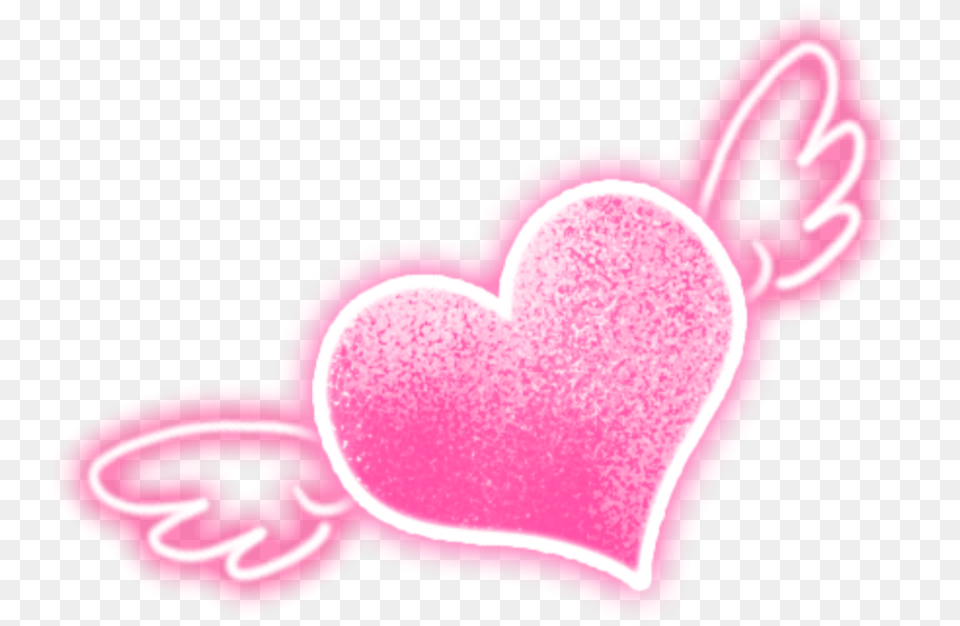 Heart With Wings Neon Heart With Wings, Light Free Transparent Png