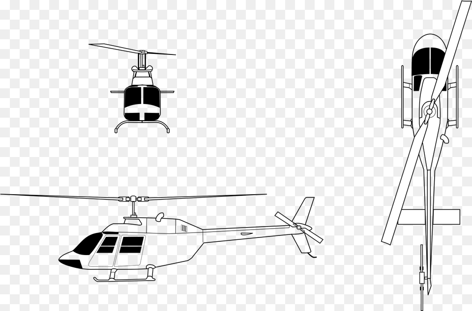 Transparent Helicopter Vector Helicopter Orthographic Projection, Tripod Png