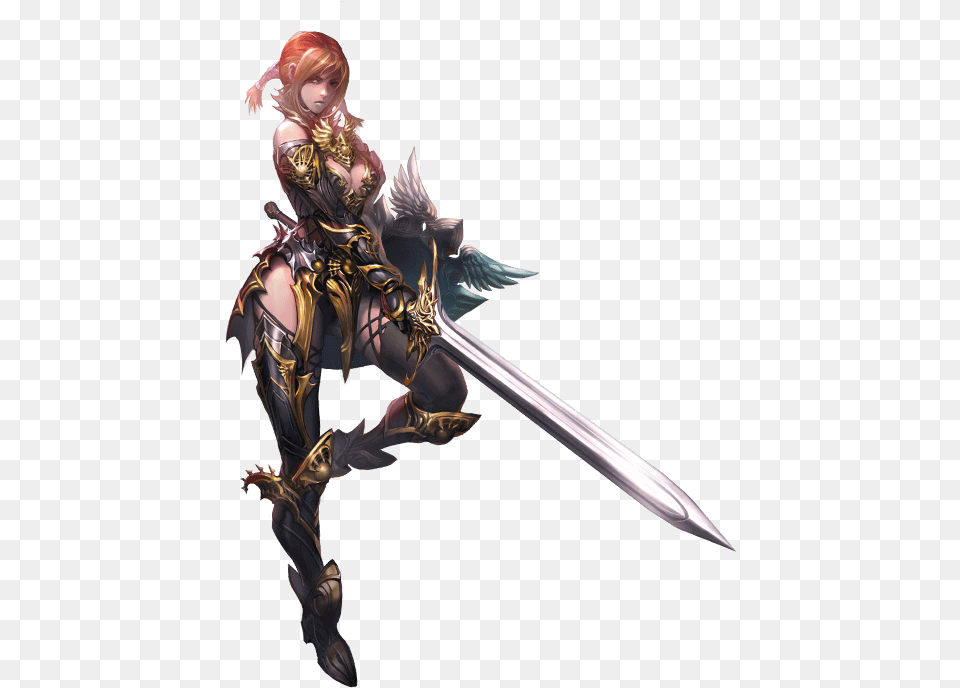 Transparent Helios Bust Lineage 2 Human, Adult, Female, Person, Sword Png Image