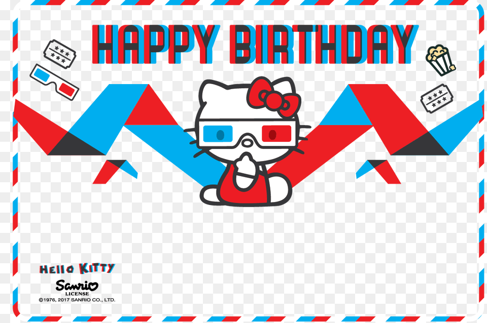 Transparent Hello Kitty Birthday Hello Kitty, Airmail, Envelope, Mail, Dynamite Png Image