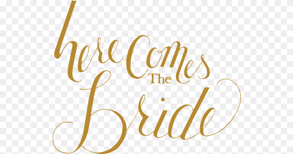 Here Comes The Bride Clipart Here Comes The Bride Calligraphy, Handwriting, Text, Dynamite Free Transparent Png