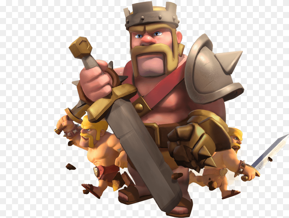 Heroes Clash Of Clans Barbarian King, Baby, Person, Face, Head Free Transparent Png