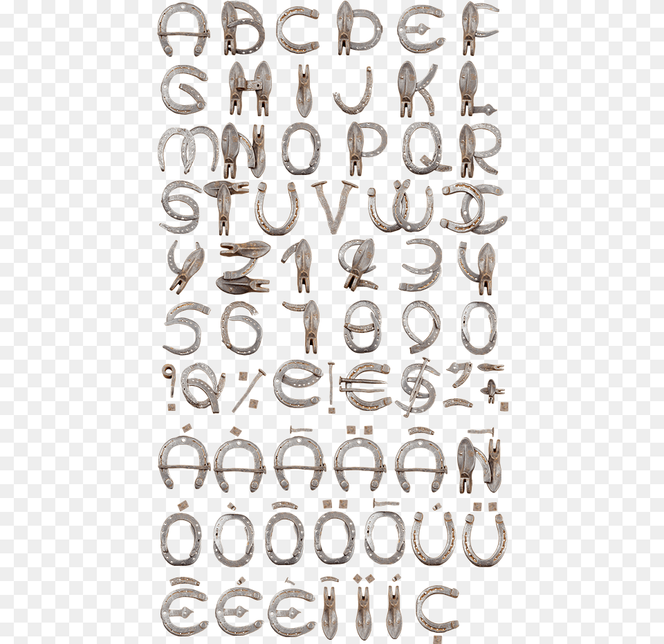 Transparent Herraduras Horseshoe Letters Alphabet, Text, Symbol, Number Free Png Download