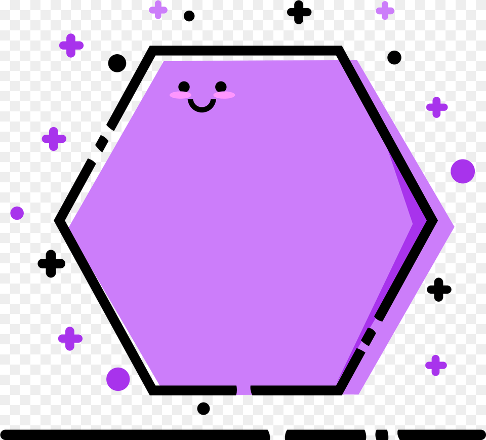 Transparent Hexagon Hexagon Border Pink, Purple, Symbol Png