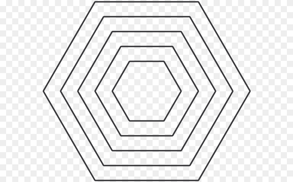 Transparent Hexagon Outline Exo Overdose Logo, Spiral Png