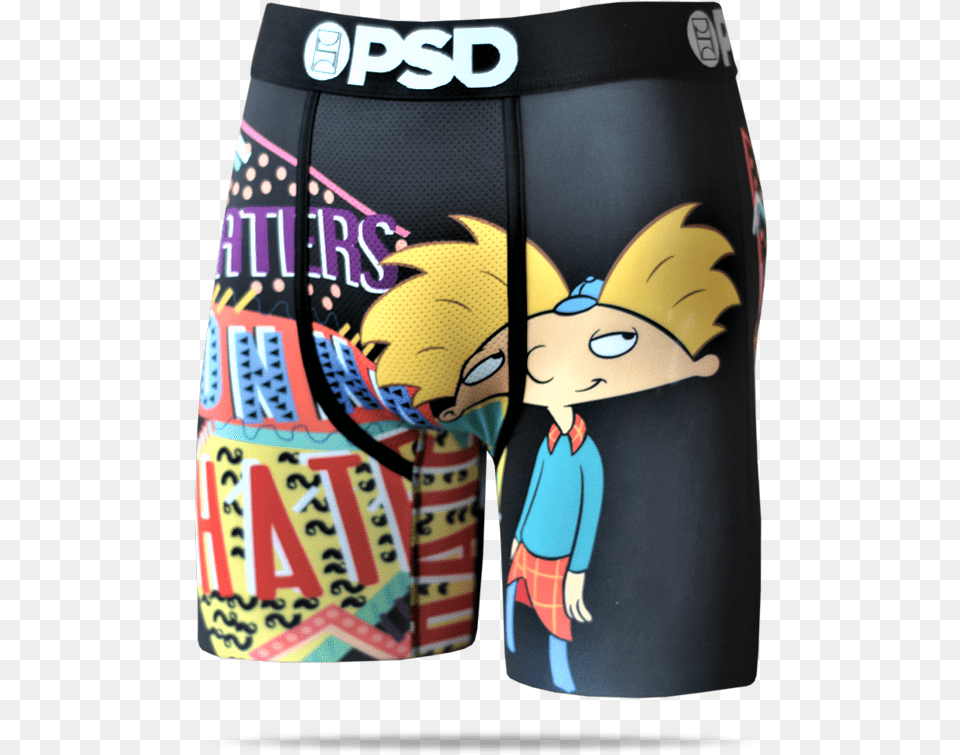 Hey Arnold Board Short, Clothing, Swimming Trunks, Person, Face Free Transparent Png