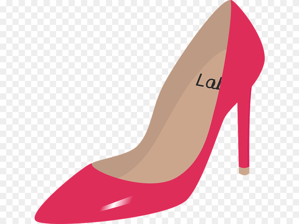 Transparent High Heel Shoes Clipart Sandalia Rosa, Clothing, Footwear, High Heel, Shoe Png Image