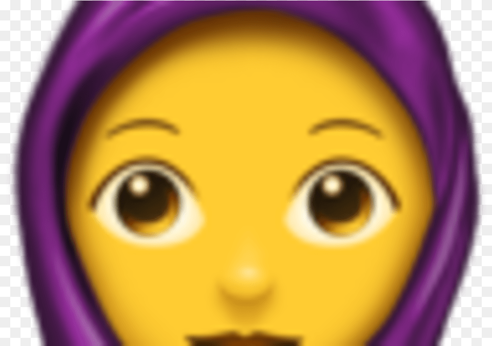 Transparent Hijab Emoji, Doll, Electronics, Purple, Speaker Free Png Download