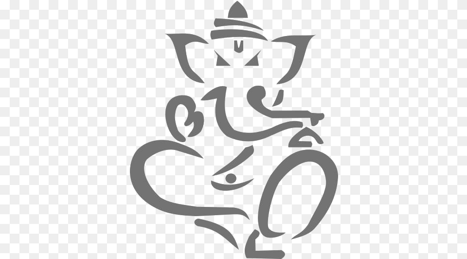 Transparent Hindu God Ganesh Ganesh Black And White, Pottery, Stencil, Animal, Fish Png