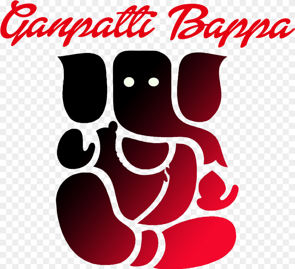 Transparent Hinduism Clipart Ganesh Black And White, Baby, Person, Maroon Png