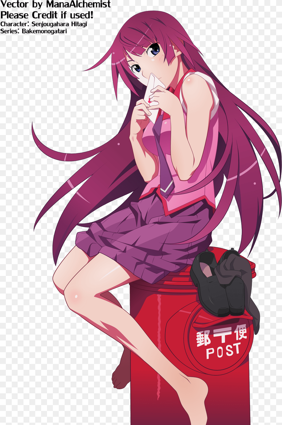 Hitagi Senjougahara Senjougahara Wallpaper For Phone, Book, Comics, Publication, Adult Free Transparent Png