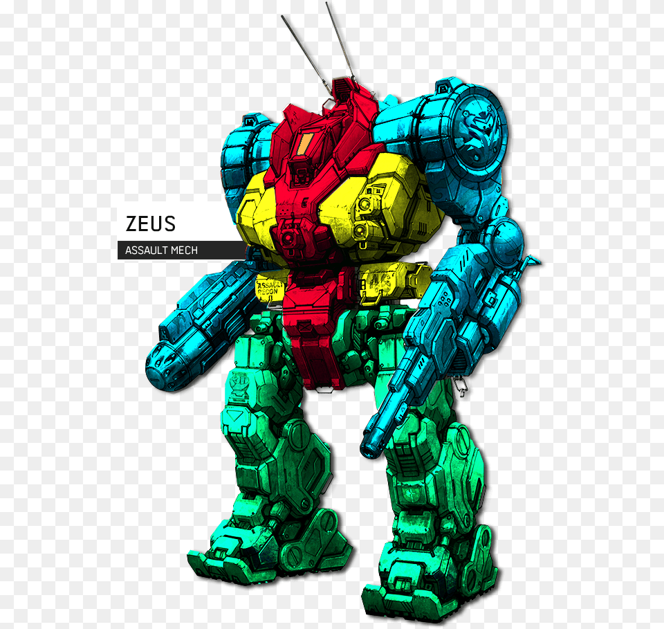 Transparent Hitbox Mwo Zeus, Robot, Toy, Gun, Weapon Free Png Download