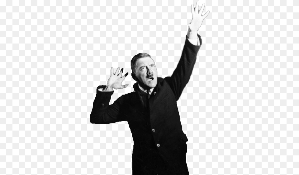 Transparent Hitler Heil Background Hitler Gif No Background, Hand, Head, Person, Photography Free Png Download