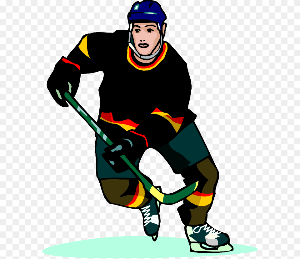 Transparent Hockey Player Clipart Hockey Player Clip, Person, People, Adult, Man Png